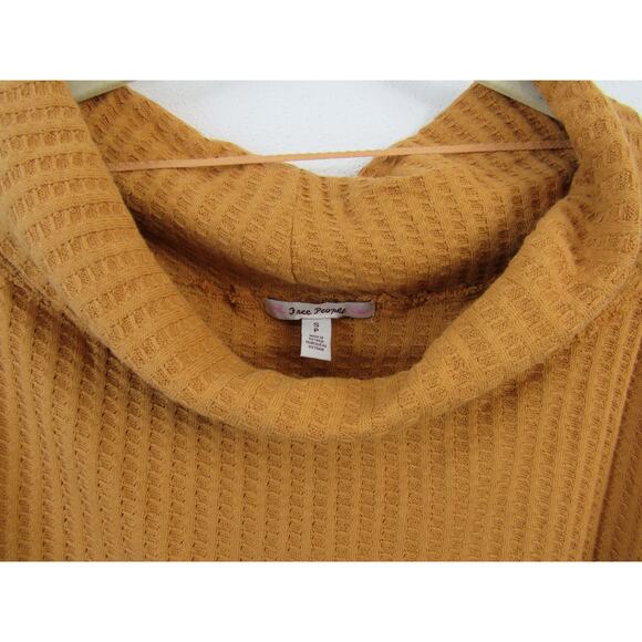 NWT Free People Small Juicy Long Sleeve Cowl Neck Surplice Back Canyon Moon - Picture 4 of 7